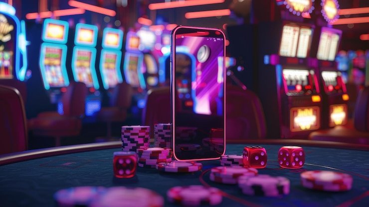 maptogel app installed on iOS and Android showing baccarat table and slot game lobby